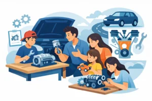 Actividades educativas sobre el motor en familia