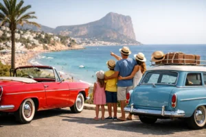 Planes familiares con coches clásicos en Costa Blanca