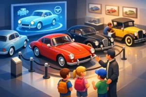 Cómo los museos de coches clásicos educan a niños