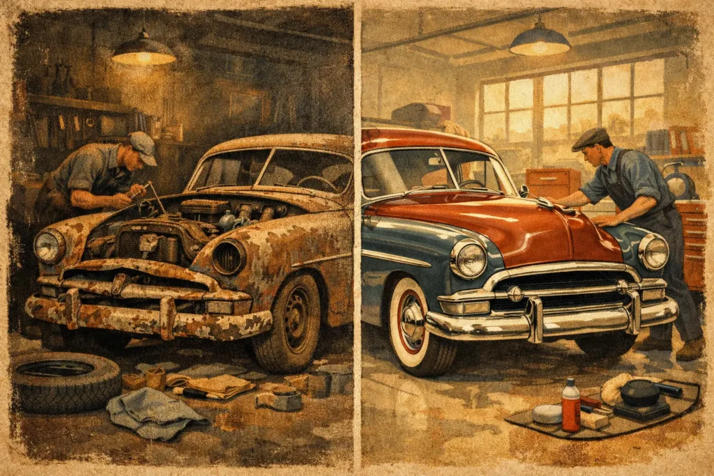 El antes y el después en la restauración de un clásico