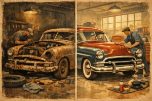 El antes y el después en la restauración de un clásico